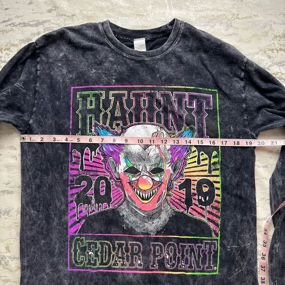 Cedar Point Haunt 2019 Scary Clown Graphic long sleeve - Picture 4 of 8